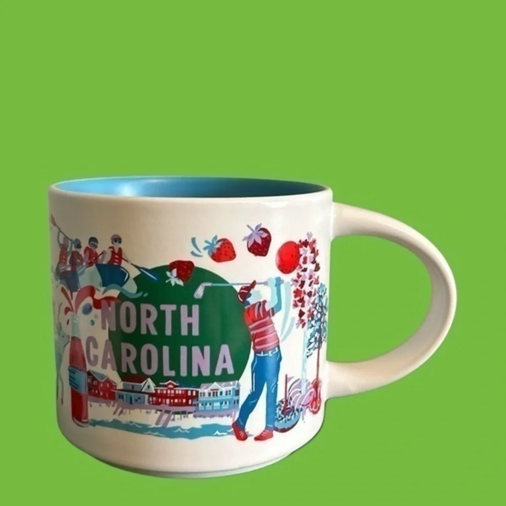 Brand new right out of Starbucks, the new North Carolina discovery series mug